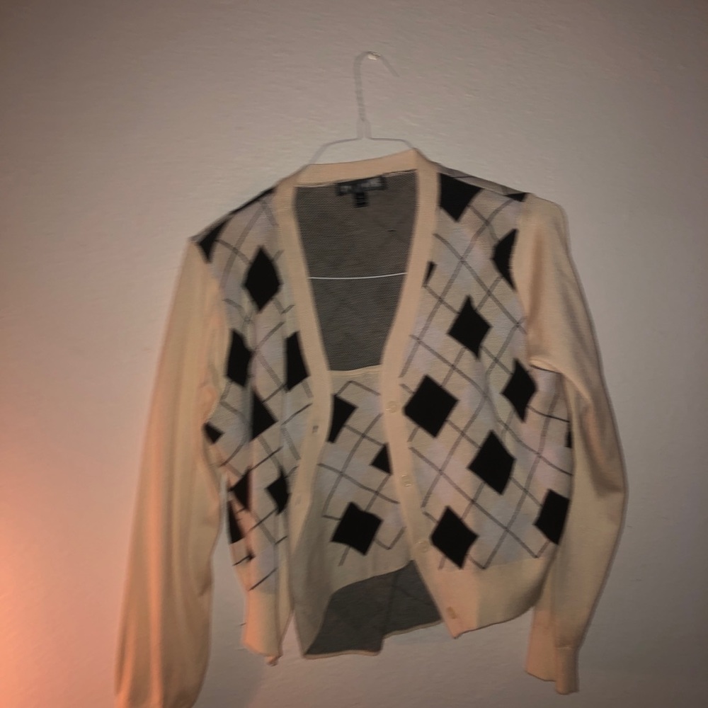 2 piece set spaghetti shirt with sweater